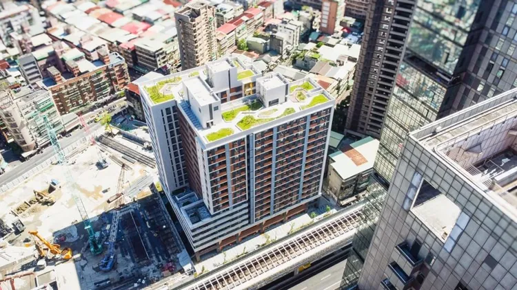 新北市中和區「保二安居」社會住宅外觀。取自安居好室網頁