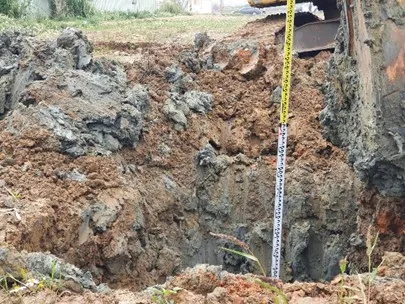 違法傾倒廢棄物。桃園地檢署提供