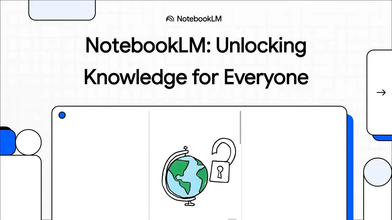 NotebookLM「影片摘要」,現開放繁體中文使用。Google提供