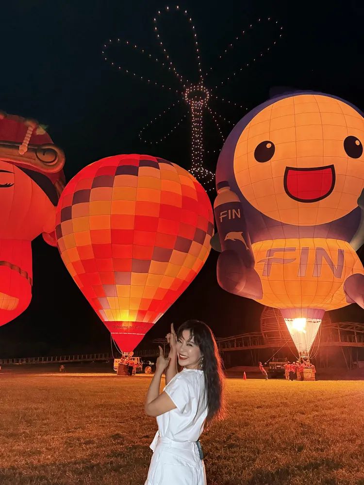 丁噹首度參加台東熱氣球嘉年華，被熱氣球齊飛場景驚艷。相信音樂提供