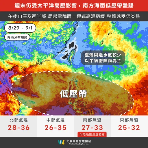 冷心低压扫过 午后剧烈变天!这区小心「大雷雨+冰雹」