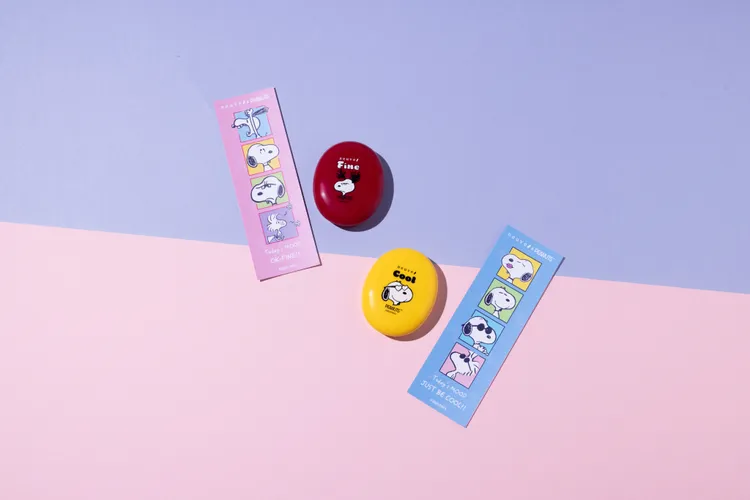 neuve惹我清爽吸油蜜粉2025限量SNOOPY聯名，3.5g／175元。品牌提供