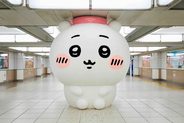 JR池袋站吉伊卡哇。翻攝自吉伊卡哇樂園官方X