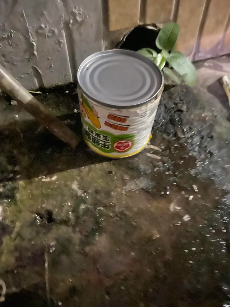 紀男用來攻擊女騎士的鐵罐。翻攝游金隆臉書