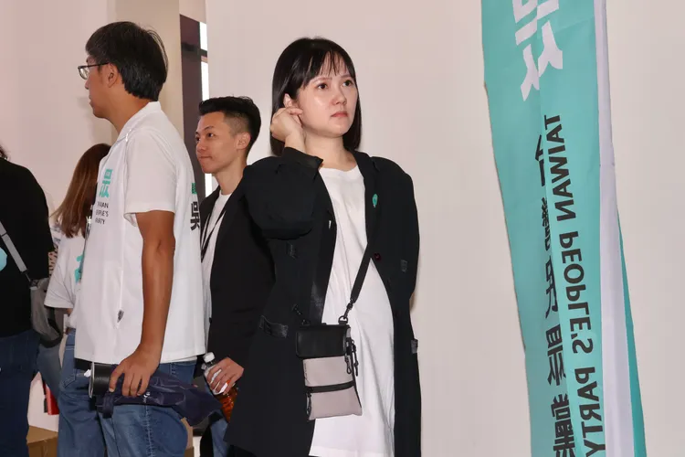 民眾黨發言人吳怡萱。莊宗達攝