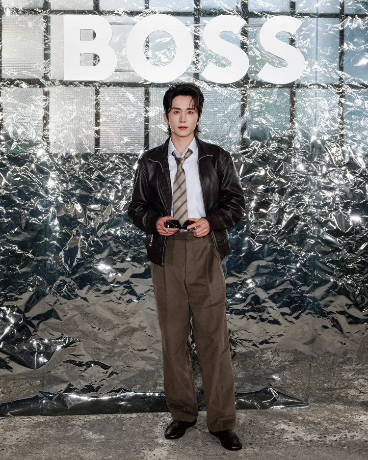 張新成現身BOSS秀場。品牌提供