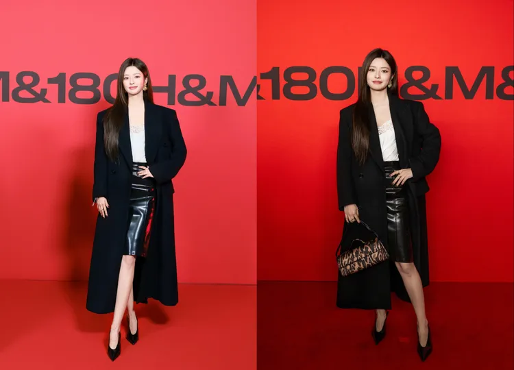 徐若晗以簡約摩登的黑白造型亮相H&M秀場。品牌提供