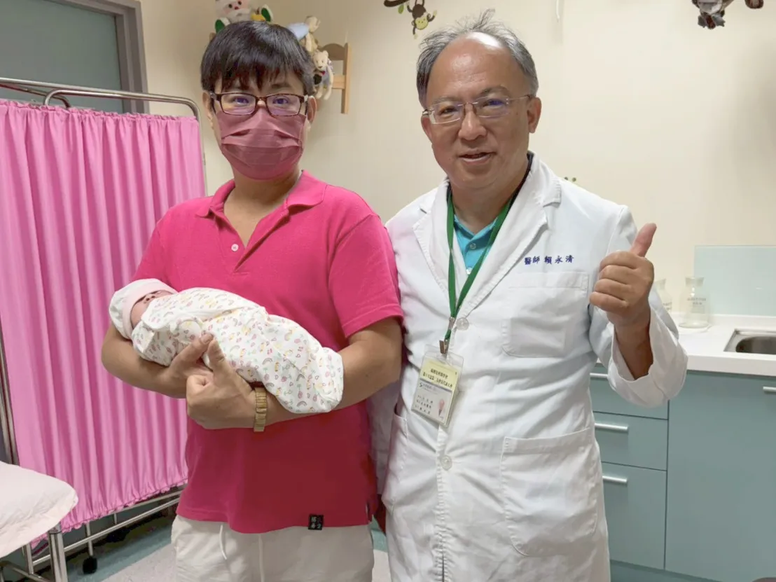 出生21天的女嬰感染RSV,是烏日林新醫院收治最小的RSV患者。院方提供