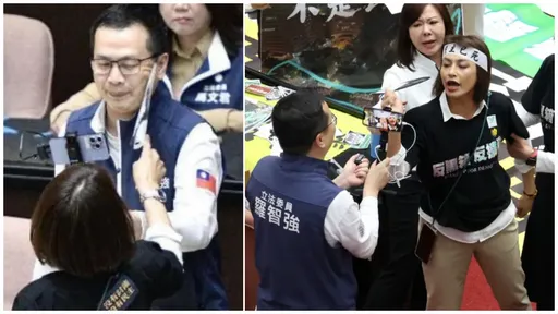 邱議瑩恫稱「沒被打過?」 持紙扇閃羅智強耳光!認罪判賠20萬