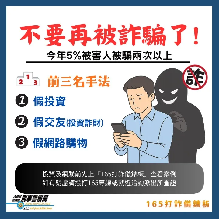 警方揭前三名詐騙手法。警方提供