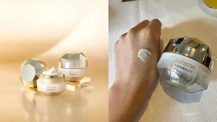 雅芝時光金耀豐潤乳霜，50g／9800元。品牌提供、張家玲攝