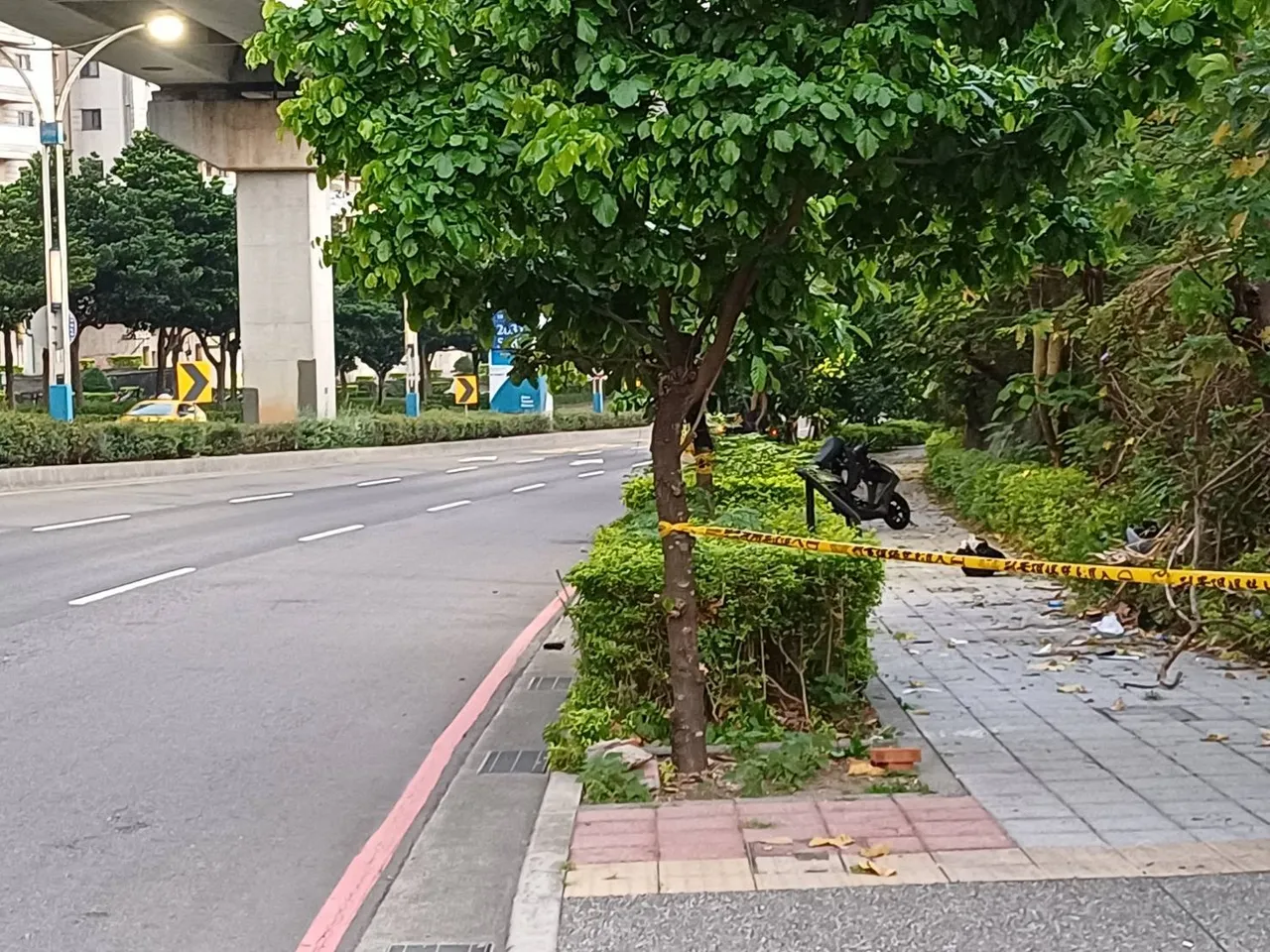 警方拉起封锁线。警方提供