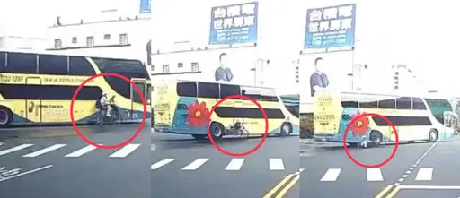 屏東公車擦撞單車少年...差一點捲入輪下 目擊民眾驚聲尖叫