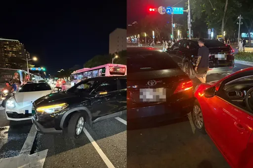 豐田對決保時捷!一條街5分鐘2違規車禍 北市東區車流打結路人猛拍