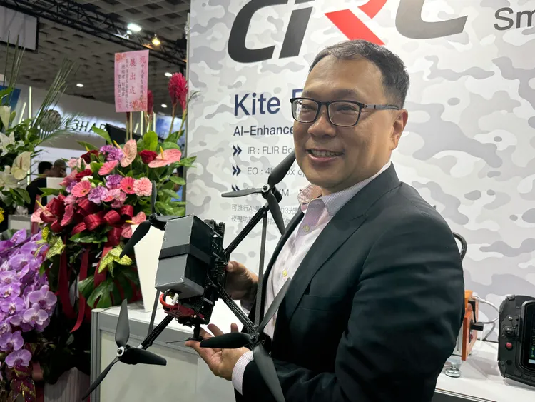 中光電智能機器人總經理忻維忠。呂承哲攝