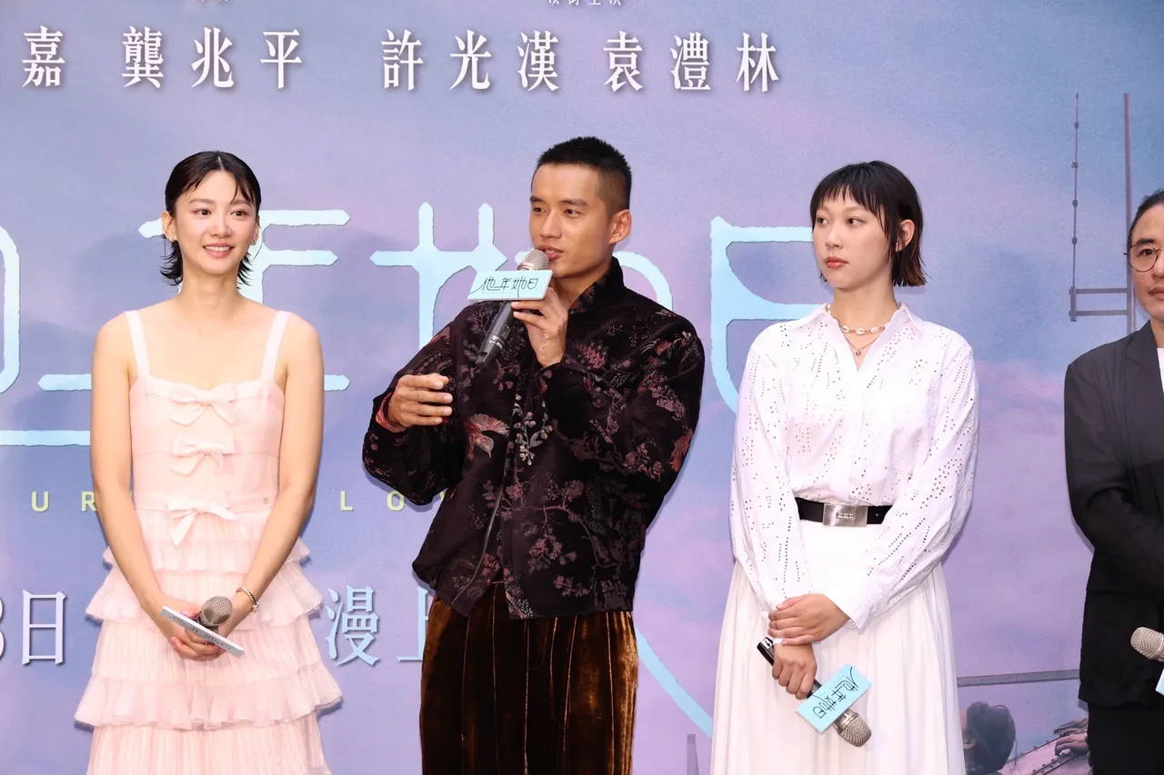 陈泽耀(中)分享拍摄秘辛,右为韩佩瑶。庄宗达摄