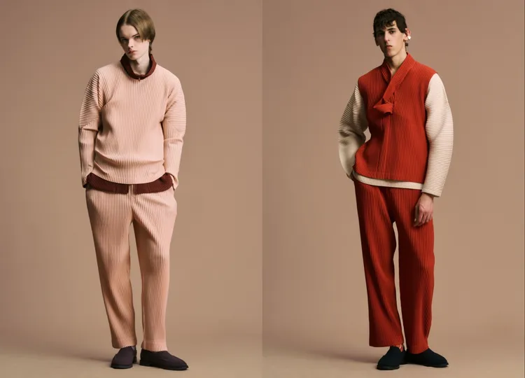 男裝色彩同樣取自礦岩的大地色彩。品牌提供