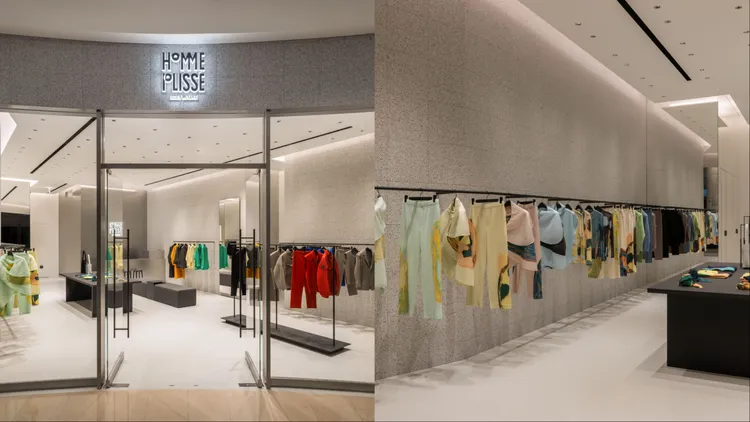 男裝支線專門店以沉穩分為襯托出品牌獨有的縐褶與色彩。品牌提供