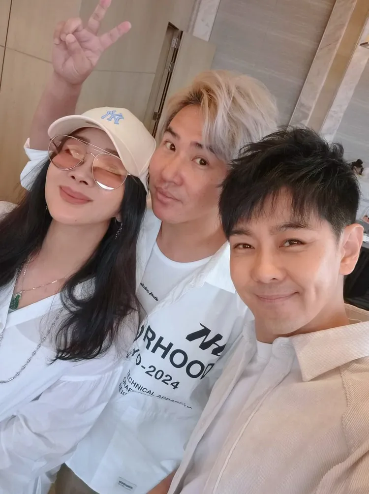歐漢聲與陳美鳳、林志穎歡聚一堂。翻攝陳美鳳臉書