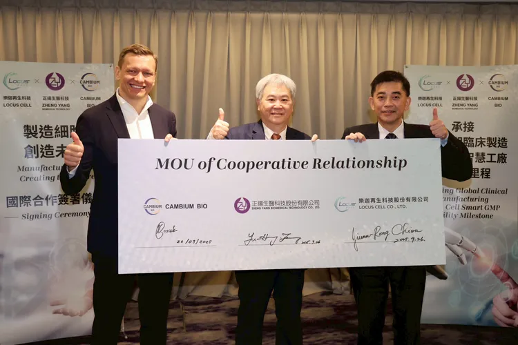 樂迦再生科技×Cambium×正揚國際合作簽署合作備忘錄。莊宗達攝
