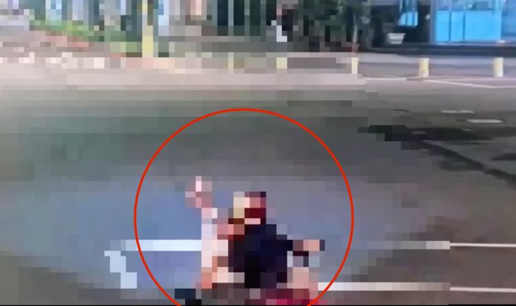 條通黃湯下肚！阿北闖紅燈過馬路遭撞死　男大生「攔腰猛撞」驚悚畫面曝光