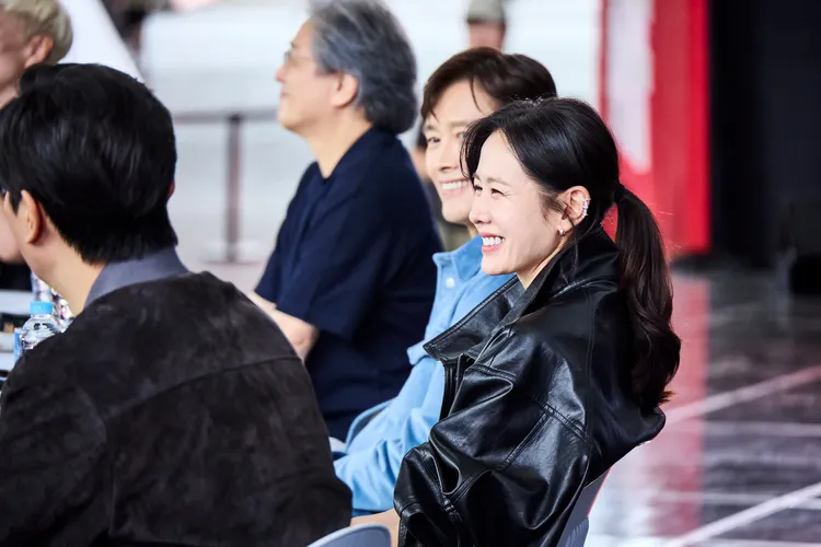 孫藝真昨天下午現身《徵人啟弒》戶外座談，大膽提出千萬觀影人次公約要跳舞。BIFF提供