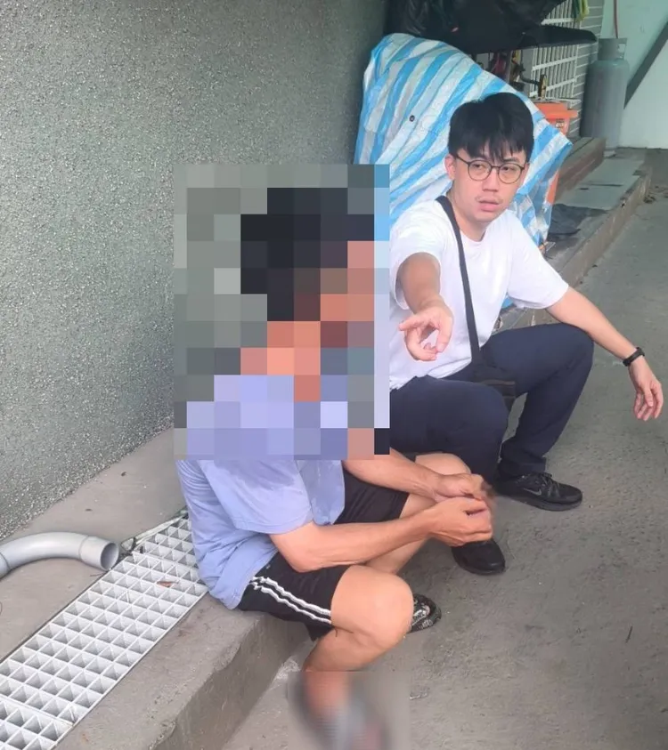 警方攔獲陳姓嫌犯。翻攝畫面