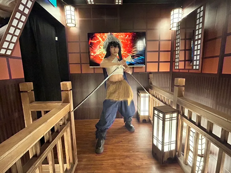 中友站獨家場景「火之神神樂 碧羅之天」。中友提供