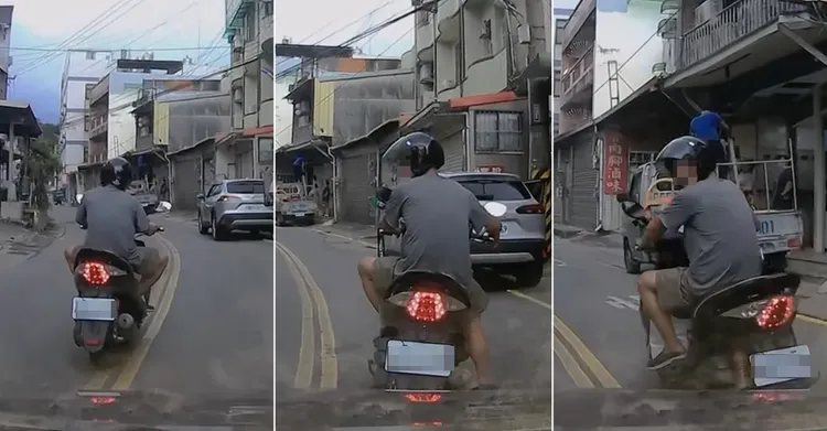 加拿大政府旅遊建議稱，台灣機車騎士不守規則，行為魯莽。翻攝自社會事件新聞影片X