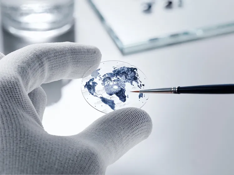 寶璣Marine Hora Mundi 5555腕錶工藝圖。品牌提供