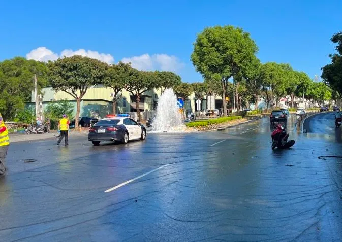 車禍現場。龜山警分局提供
