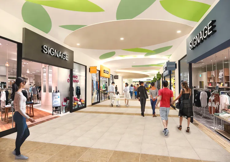 台南三井OUTLET二期內裝模擬圖。三井提供