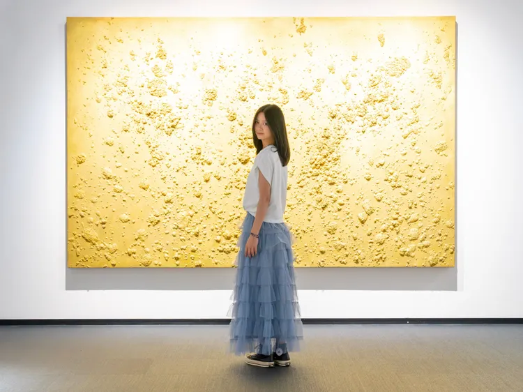 于卉喬參觀不少展覽。光意娛樂提供