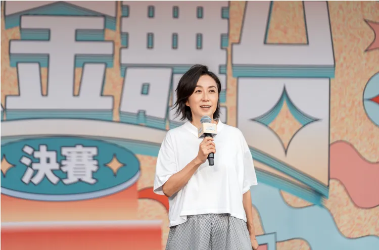 北流董事長黃韻玲鼓勵參賽者發揮創造力。台北流行音樂中心提供