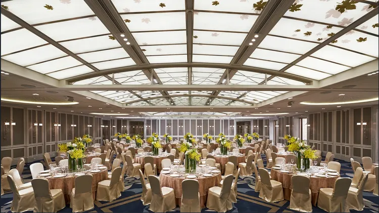 文華廳可容納186～336人。翻攝《東方文華酒店》官網