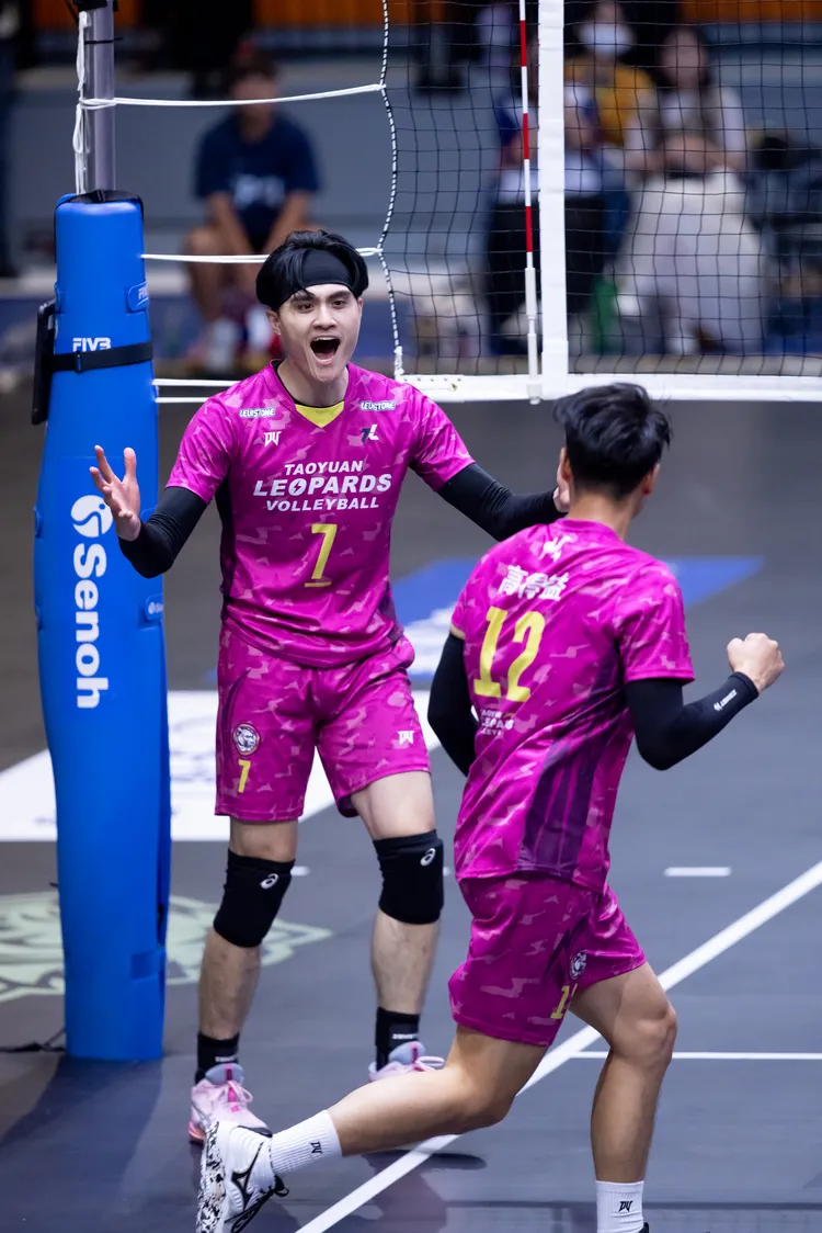 雲豹球隊招牌球星劉鴻敏（左）。TPVL提供