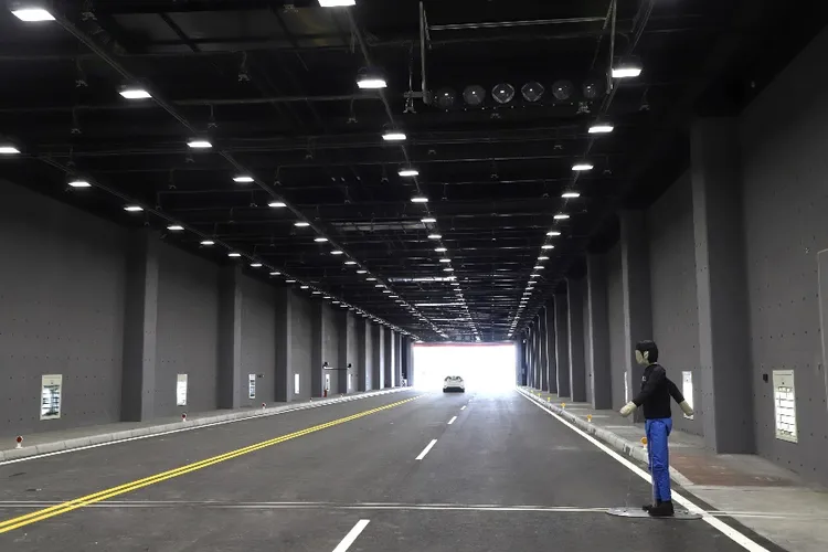 智慧車電自駕車場域將於十月完工。車輛中心提供