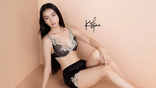 木村光希露Bra上阵 代言内衣展现自信美