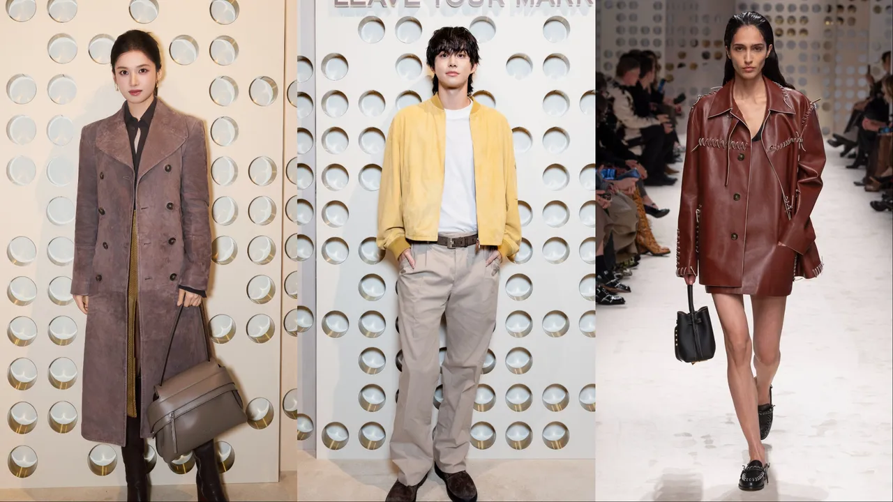 張婧儀(左)、NCT成員廷祐(右)出席TOD’S大秀。品牌提供