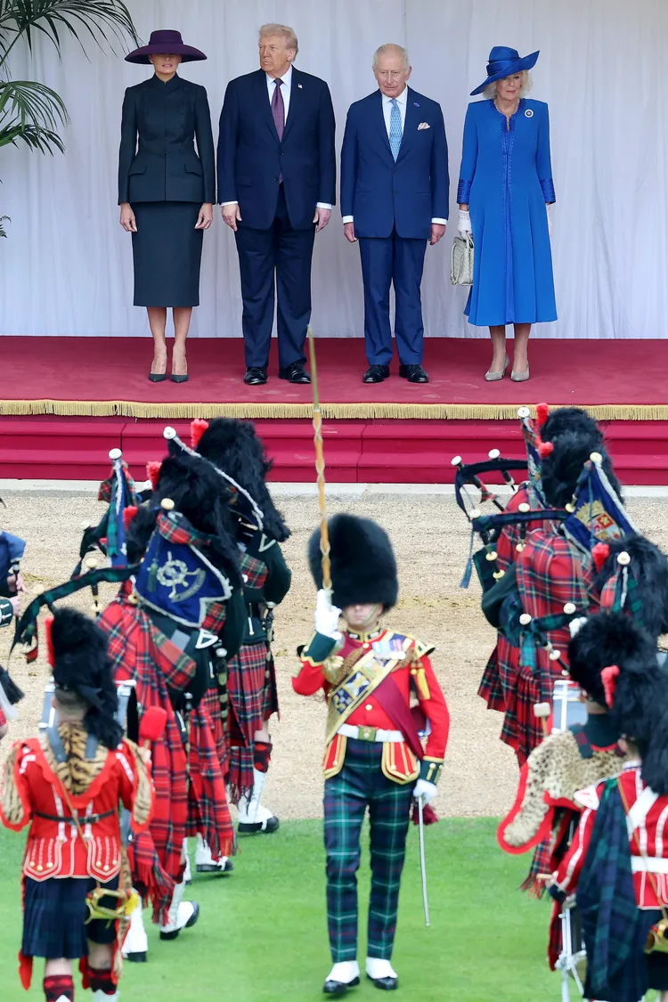 川普夫婦備受禮遇。路透社