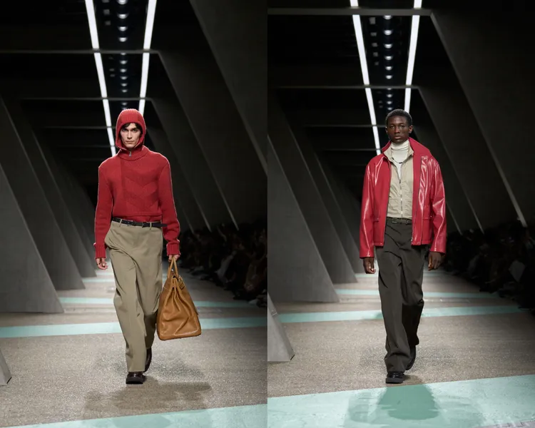 愛馬仕2025秋冬男裝秀。品牌提供