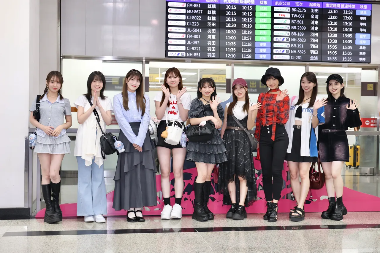 早安少女组。睽违6年来台开唱。庄宗达摄