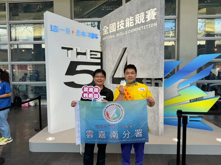 洪錦瑋取得國手資格，不僅實現自我，更希望能為國爭光。雲嘉南分署提供