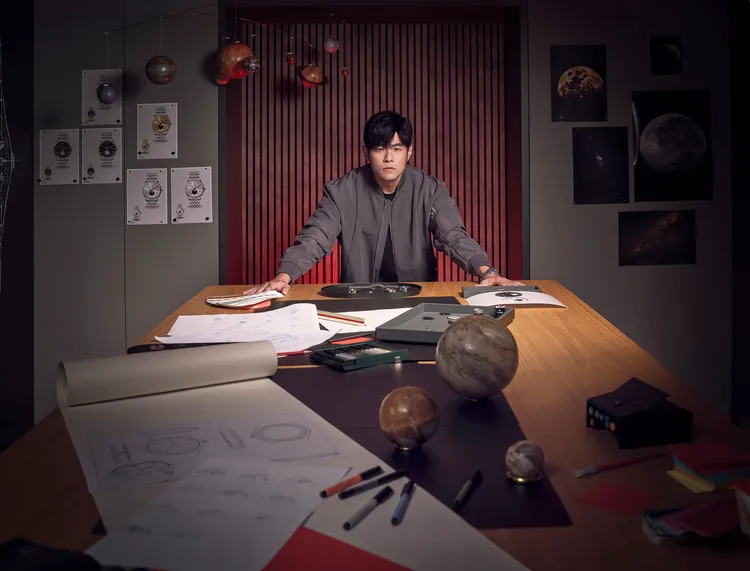 周杰倫親自參與設計TUDOR 1926 Luna香檳金款。品牌提供