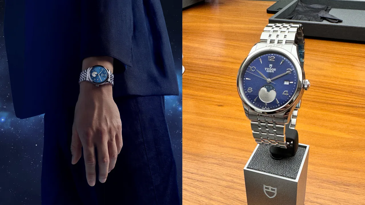 TUDOR 1926 Luna(帝舵1926月相款),各8万5000元。品牌提供、张家玲摄
