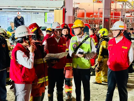 兴达电厂晚间发生火警!空品未影响 陈其迈赶往现场了解