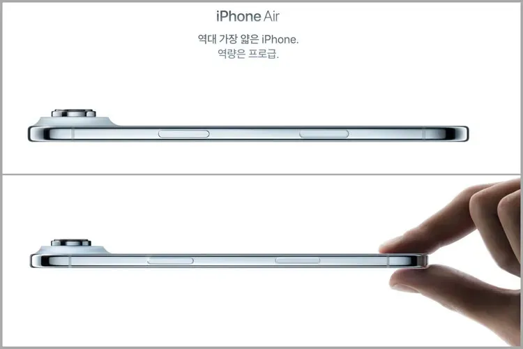 iPhone 17手機廣告的「捏手指」手勢在還國是禁忌。合成照片