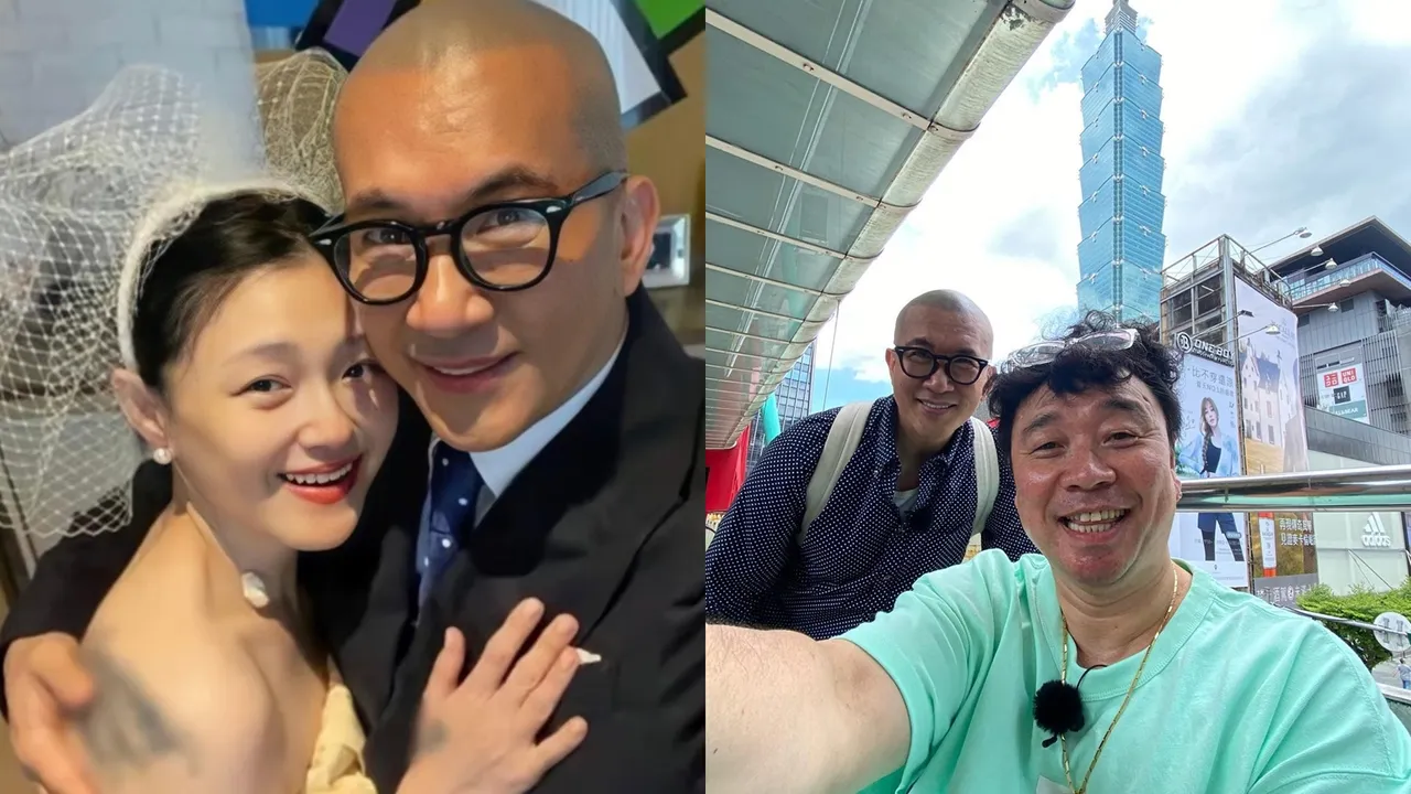 「酷龙」姜元来(右图右)不舍好友具俊晔,希望他早日走出失去大S的伤痛。资料画面、翻摄姜元来IG