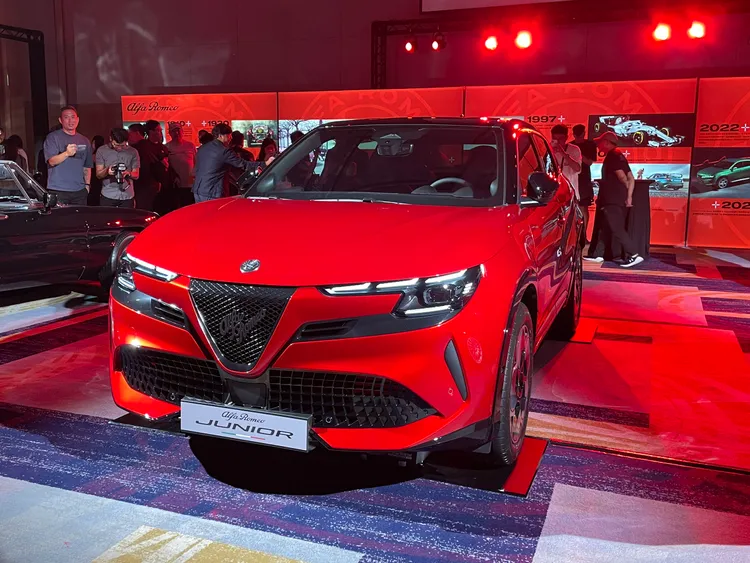 Alfa Romeo全新世代跨界休旅Junior驚喜亮相，預計將於2026年上半年正式引進台灣。林浩昇攝