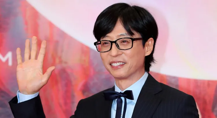 劉在錫擔任金鍾國婚禮司儀。翻攝韓網